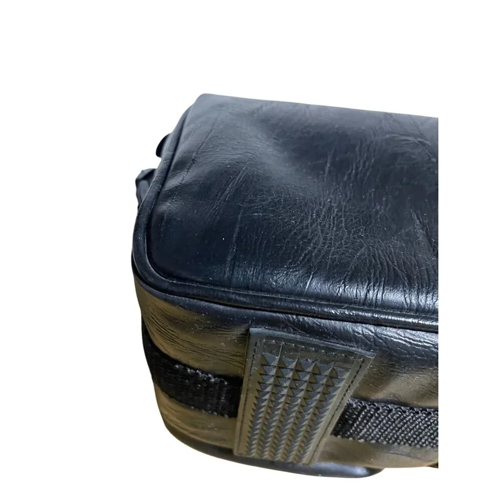 Royal Laredo Faux Leather Dual Pocket Camera Bag With Shoulder Strap Vintage 90s